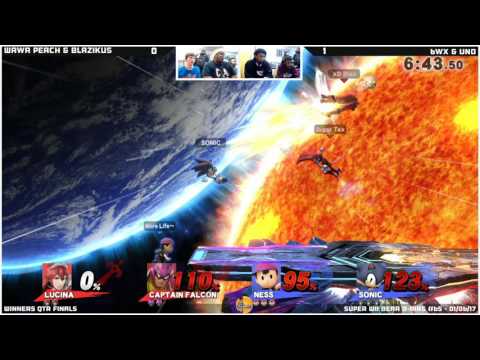 WBB #65 | 6WX & Uno vs Blazikus & WawaPeach - Winners Qtr Finals - Smash 4 Doubles