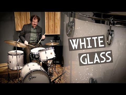 BRAND NEW Gretsch USA Custom Drum Set - White Glass + Sonor Designer Snare & Sabian Cymbals!