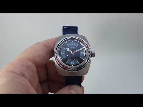 c1983 Boctok Amphibia vintage USSR CCCP men's divers watch