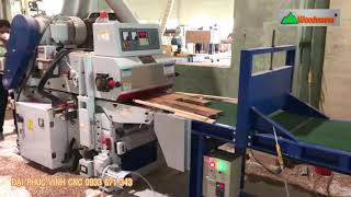 Máy cắt phôi và bào 2 mặt bào phôi gỗ Tràm