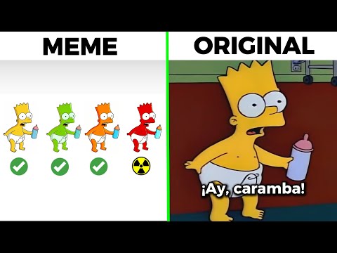 Ay Caramba Meme Original Video vs Meme | Baby Bart Simpson Meme