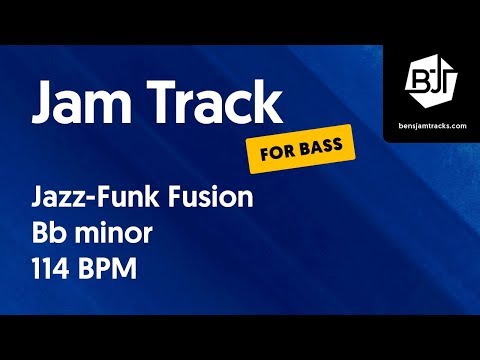 Jazz-Funk Fusion Jam Track in Bb minor (for bass) "The Fourth Floor" - BJT #15
