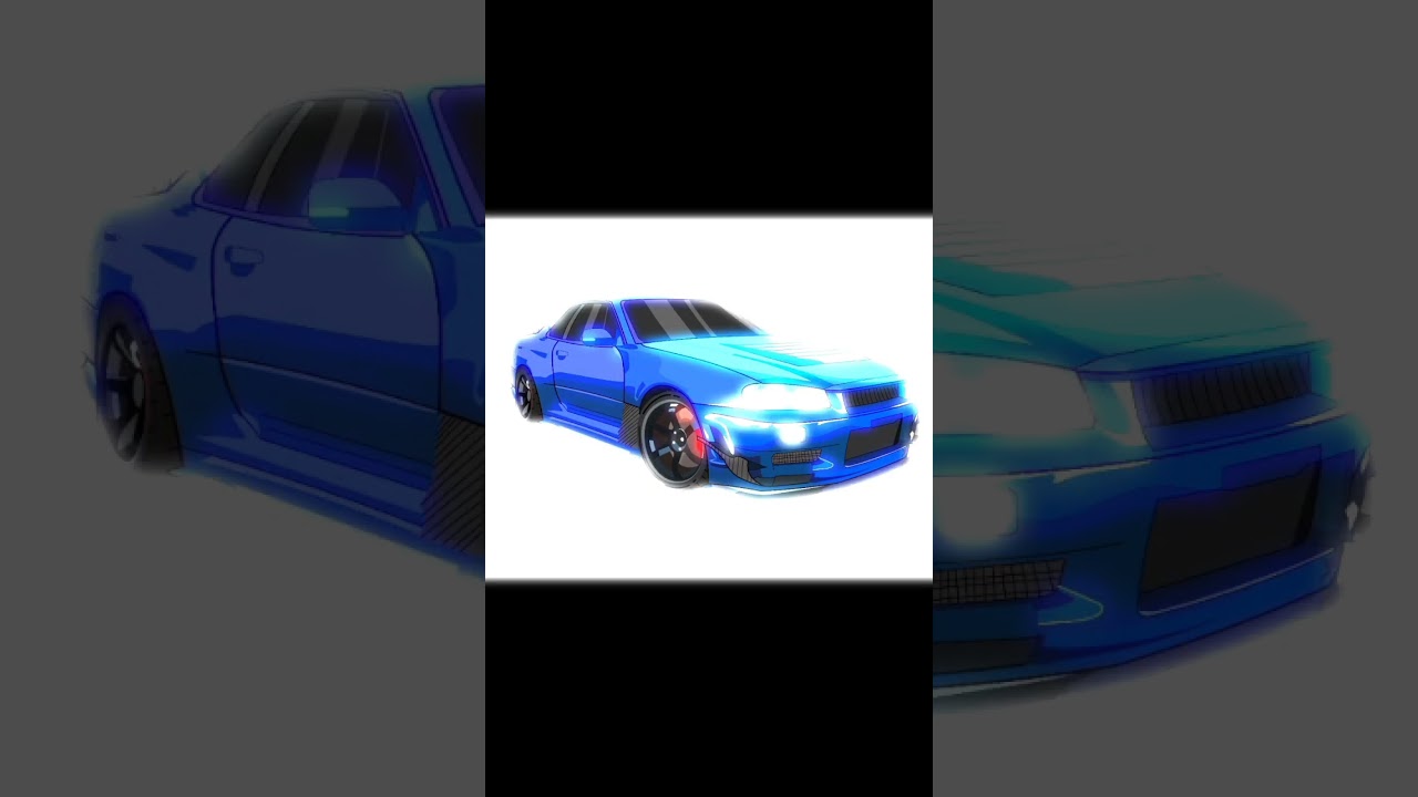 Turning Car Line Art into Stunning Vector Graphics! 🚗✨ | Watch the Transformation #Vector #shorts