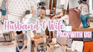 PACK WITH ME HUSBAND AND WIFE CLEAN WITH ME | HAPPY HOMEMAKING | CLEANING MOTIVATION CHRISTINAS HOME