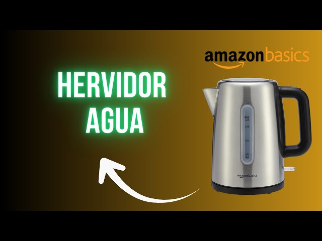 Vídeo relacionado con Amazon Basics Hervidor de agua eléctrico portátil de acero inoxidable - 1.7 Litros, Plateado