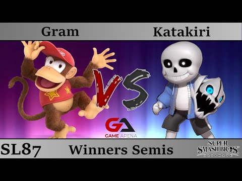 SmashLAN'D 87 - Winners Semis: Gram (Diddy Kong) vs Katakiri (Mii Gunner Sans)