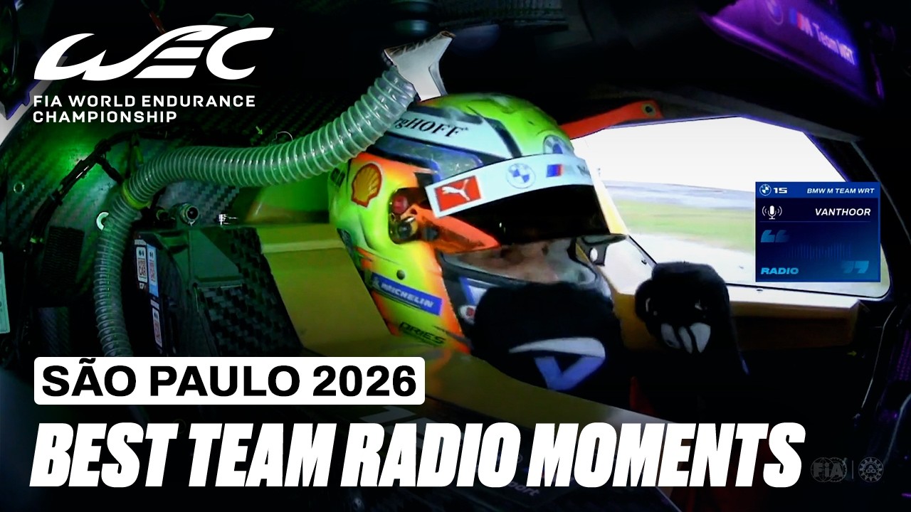 “I’ve Never Felt So Bad Before” - Best Radio Moments | Rolex 6 Hours of São Paulo 2026 | FIA WEC