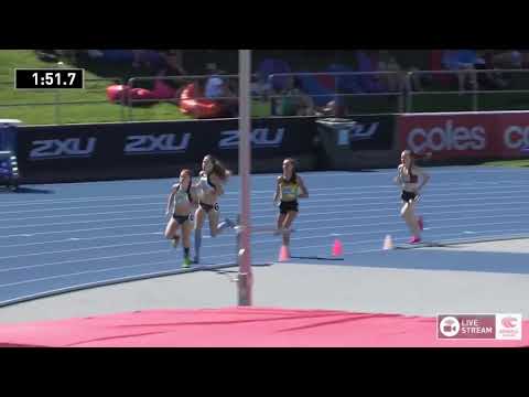 U16 Womens 800m - Heat 2 - 2018 Australian Junior Athletics Championships