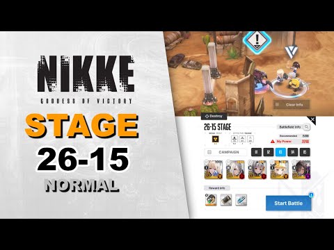 Stage 26-15 Normal Mode | Goddess of Victory: Nikke