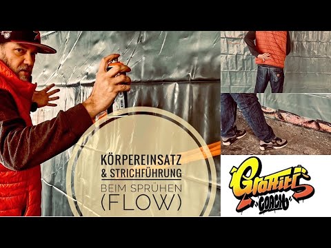 Graffiti Can Control - Körpereinsatz und Strichführung beim Sprühen (Flow)
