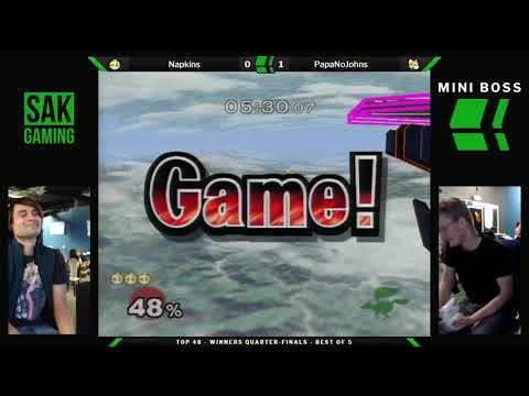 Mini Boss 4 Winners Quarter Finals - Napkins (Peach) vs PapaNoJohns (Fox)