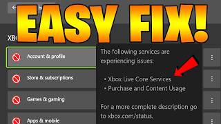 FIX Xbox Live Core Service Errors & Account NOT WORKING Fast! (EASY STEPS Tutorial)