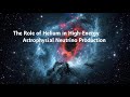 The Role of Helium in High-Energy Astrophysical Neutrino Production