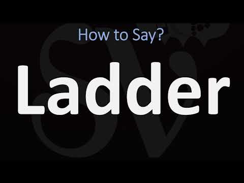Part of a video titled How to Pronounce Ladder? (CORRECTLY) - YouTube