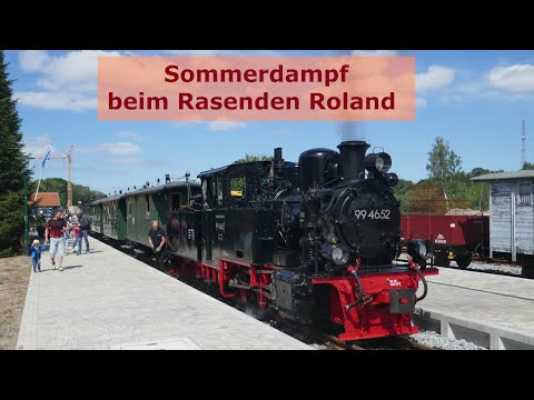 Sommerdampf beim Rasenden Roland | Traditionszug mit 99 4652 | 28.7.2022