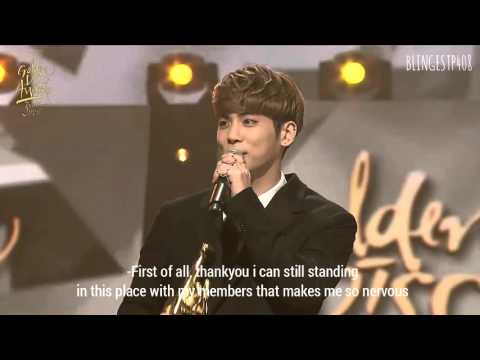 [ENGSUB] 160121 - Jonghyun Winning Speech 'Bonsang Awards' @ Golden Disc Awards
