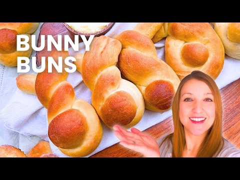 Easy Bunny-Shaped Dinner Rolls 🐰 | Soft & Fluffy Homemade Easter Bread Recipe