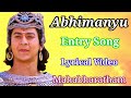 ABHIMANYU ENTRY SONG MAHABHARATHAM SAVYA SAKHI ART