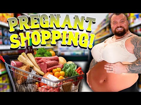 Eddie Hall Goes Shopping As A Pregnant Woman