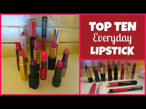 Top Ten Faves for Everyday Lipstick! Fall & Neutral Video
