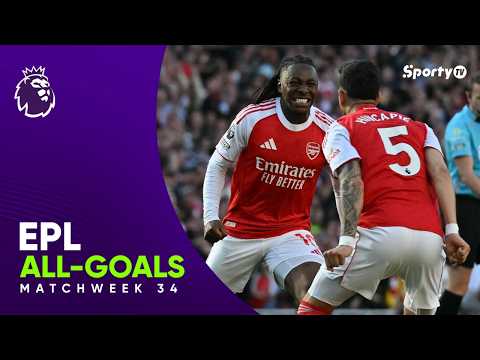 Premier League 25/26 | ALL GOALS from GameWeek 34 | Full Highlights | SportyTV