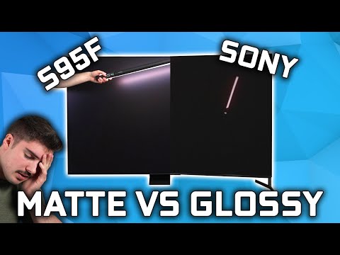 Samsung S95F vs Sony Bravia 8 II (Matte vs Glossy)