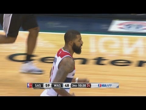 Markieff Morris Dunks On Danny Green | Spurs vs Wizards | November 26, 2016 | 2016-17 NBA S