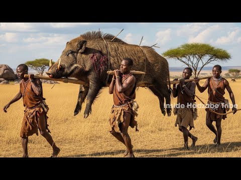 Thrilling Wild Boar Hunt in the African Wild: Ancient Survival Traditions | Hadzabe Tribe Hunting