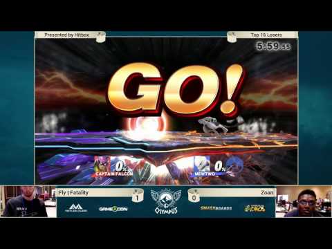 Olympus - Fatality (Captain Falcon) vs Zoan (Mewtwo) - SSB4 Losers - Smash Wii U