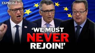 MPs in UPOAR at 'DESPERATE' plan to rejoin the EU during Parliament de