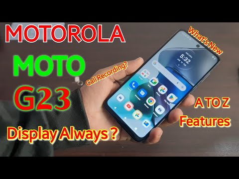 Motorola Moto G23 All Features | Full Phone Features Tips Tricks  | Display always ?
