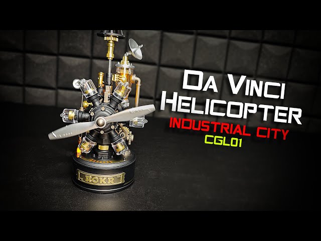 Vídeo relacionado con ROKR Puzzle 3D Modelo de Montaje Mecánico Helicóptero rotativo, Maquetas para Construir Adultos Plástico Metal, Regalos DIY de Temática Industrial (Rotating Helicopter)