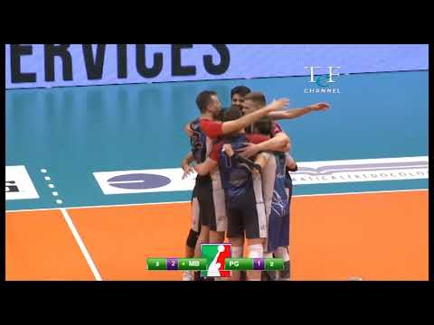 Volley, quarti di finale scudetto 2019- gara 2: MONZA SIR- PERUGIA 3 2