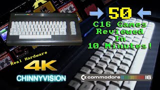 ChinnyVision - Ep 350 - 50 Commodore 16 Games Reviewed In 10 Minutes