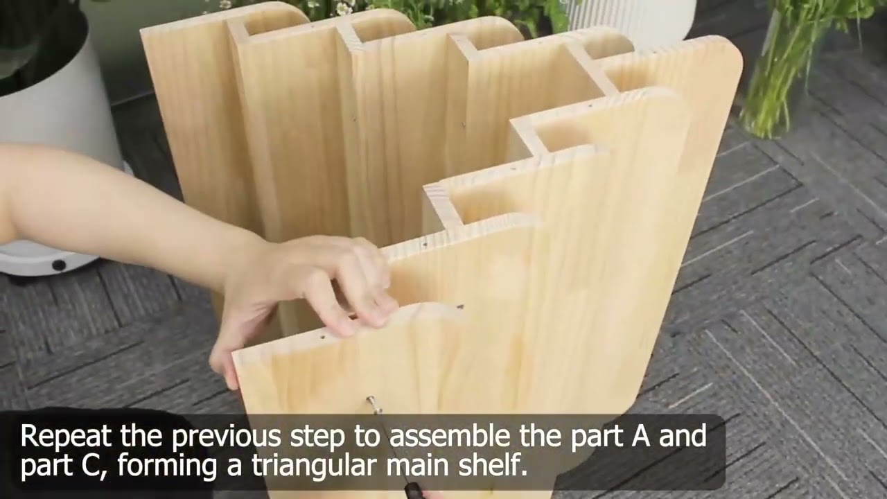 How to Assemble SpaceAid Double-Sided Mobile Bookshelf