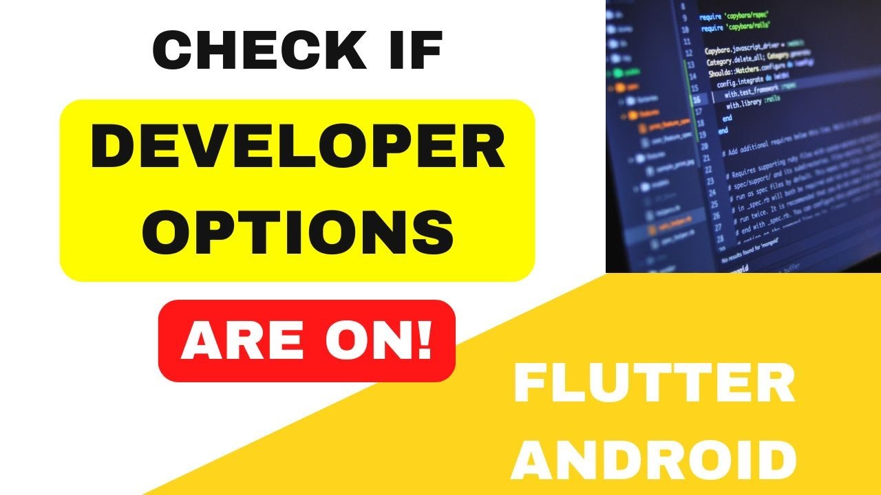 How to Detect Developer Options On/Off in Android Using Flutter | IT WALA