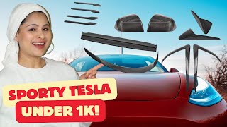 Sporty Tesla Look Under $1000 | Carbon Fiber Upgrades