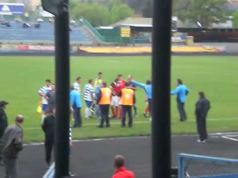 Karpaty Krosno - Stal Krasnik (awantura pilkarzy)