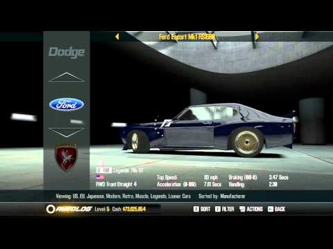 Need for Speed: Shift 2 Unleashed-Car Lot