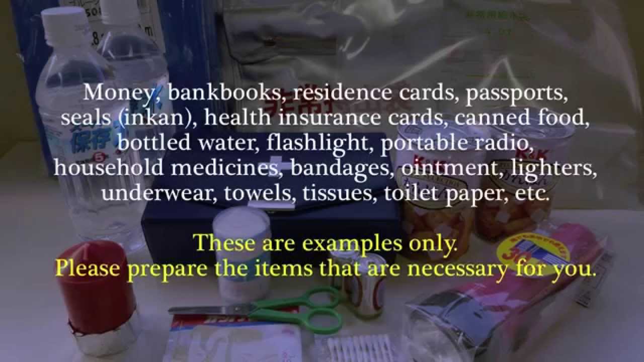 Disaster Prevention Guidebook for Foreigners: Video Guide Ch. 3　Learn About Disaster Preparedness