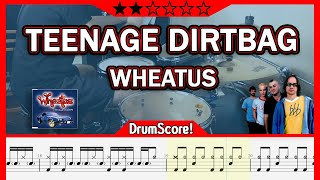 Teenage Dirtbag - Wheatus | Play-Along Drum Cover with Sheet Music