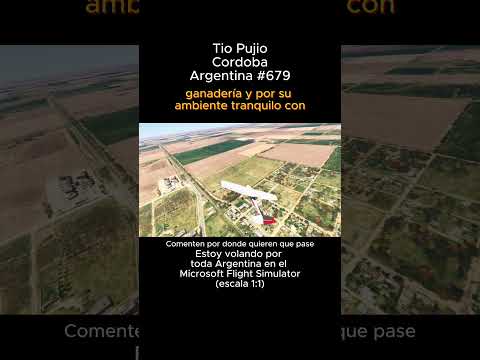 Tio Pujio, Cordoba desde el Microsoft Flight Simulator #tiopujio #cordoba #msfs #joaha45 #argentina