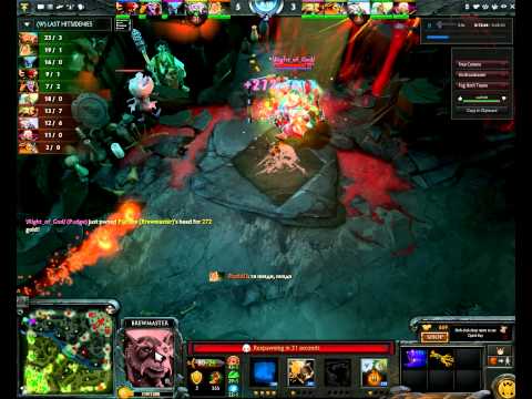 Dota 2. Pudge's hook with Chen's teleport
