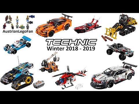 Lego Technic Winter 2018-2019 Compilation of all Sets