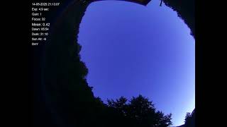 All sky camera capture from Teliucu Superior, Romania 2025-08-14