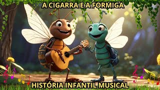 ?HISTÓRIA INFANTIL MUSICAL A CIGARRA E A FORMIGA ?HISTÓRIAS INFANTIS AUTORAIS DARRO#históriainfantil