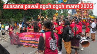suasana pawai ogoh ogoh di taman wlingi maret 2025