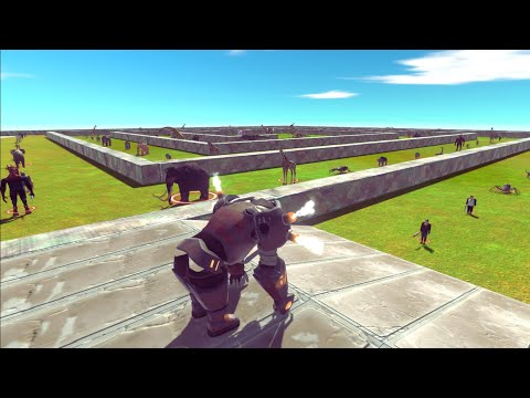 Goro The Robot Mutant Primates Death Run Fight Battle ARBS - Animal Revolt Battle Simulator