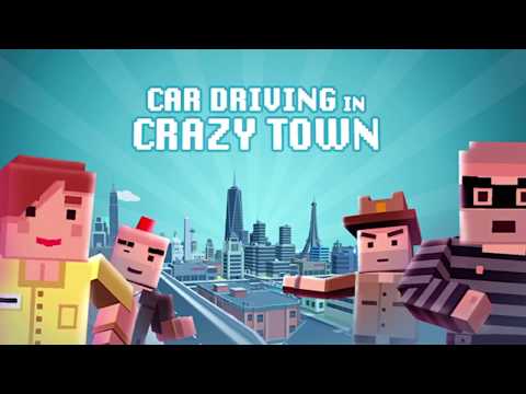Car Driving in Crazy Town Video