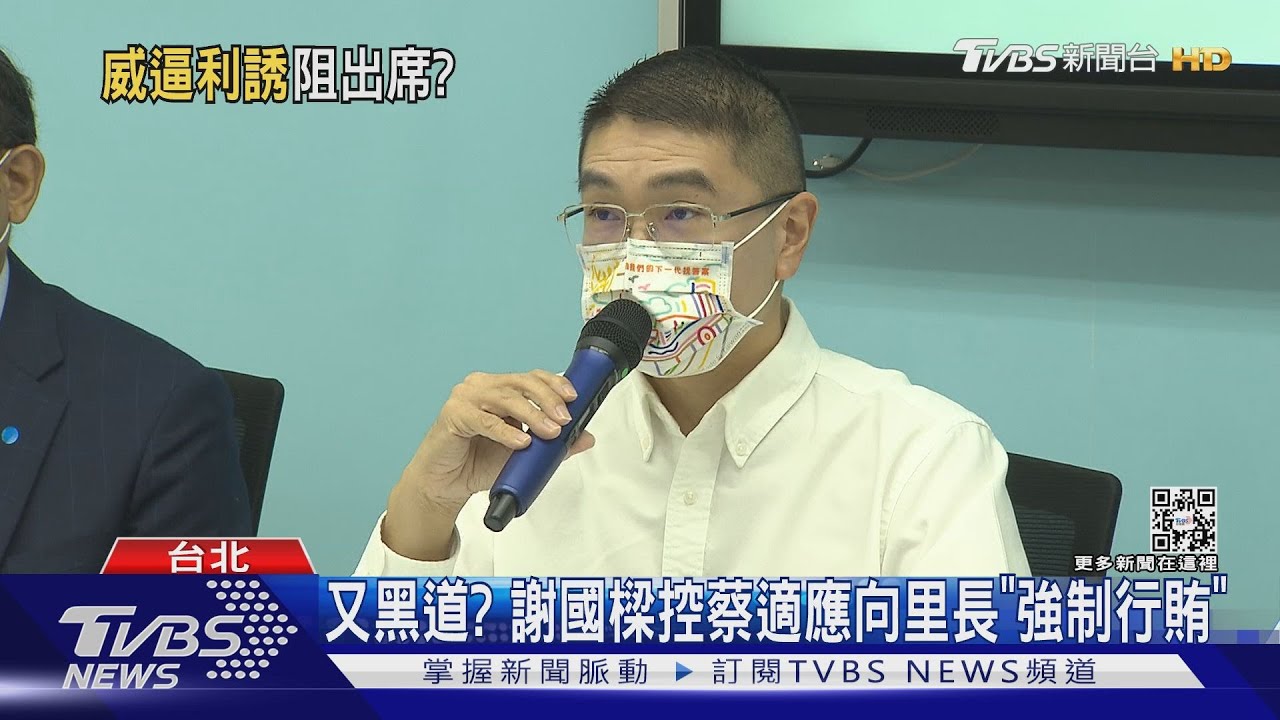 又黑道？謝國樑控蔡適應向里長「強制行賄」